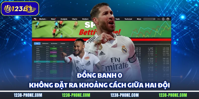 Đồng banh 0 - Không đặt ra khoảng cách giữa hai đội
